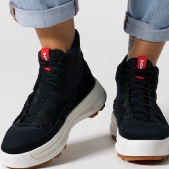 Sorel - Ona 503 Mid Top Sneaker - jet black/size 7 (Women) - Picture 2 of 6